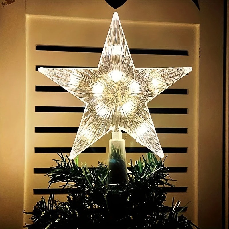Star Tree Topper - Decoração de Natal de 15cm, Estrela