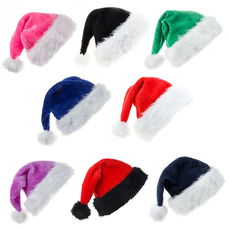 Santa Hat Plush - Chapéu de natal de pelúcia adulto
