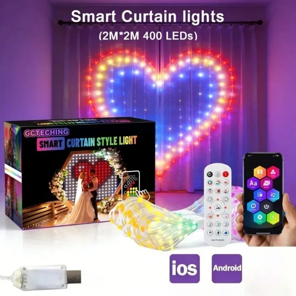 Luzes de Cortina LED Pixel par - Christmas Lights Outdoor avaliação e preço