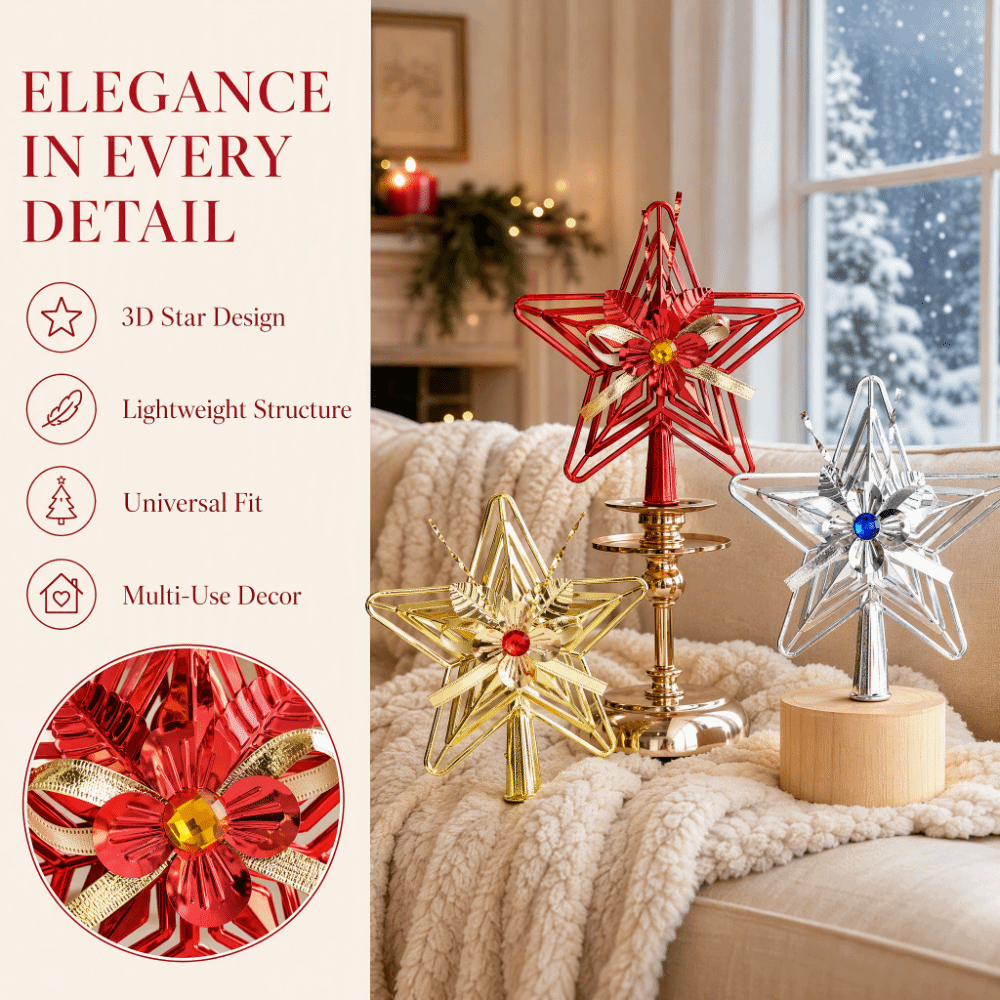 Estrela Festiva de Plástico pa - Star Tree Topper avaliação e preço