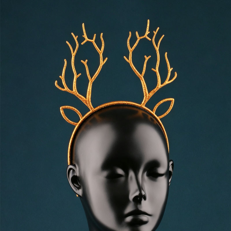 Tiara Festiva de Natal com Chi - Reindeer Antlers Headband avaliação e preço