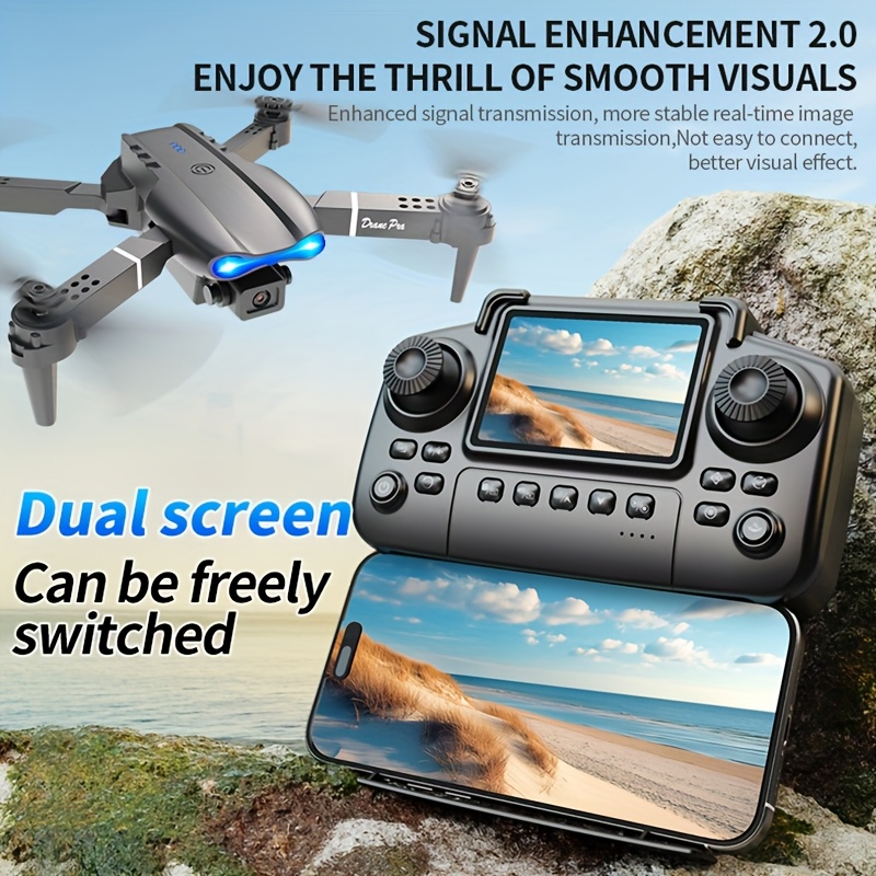 2026 Novo Drone Dobrável E99 P - Christmas Lights Outdoor avaliação e preço