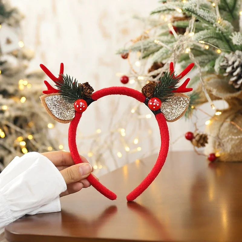 1pc natal headbands festas de  - Reindeer Antlers Headband avaliação e preço
