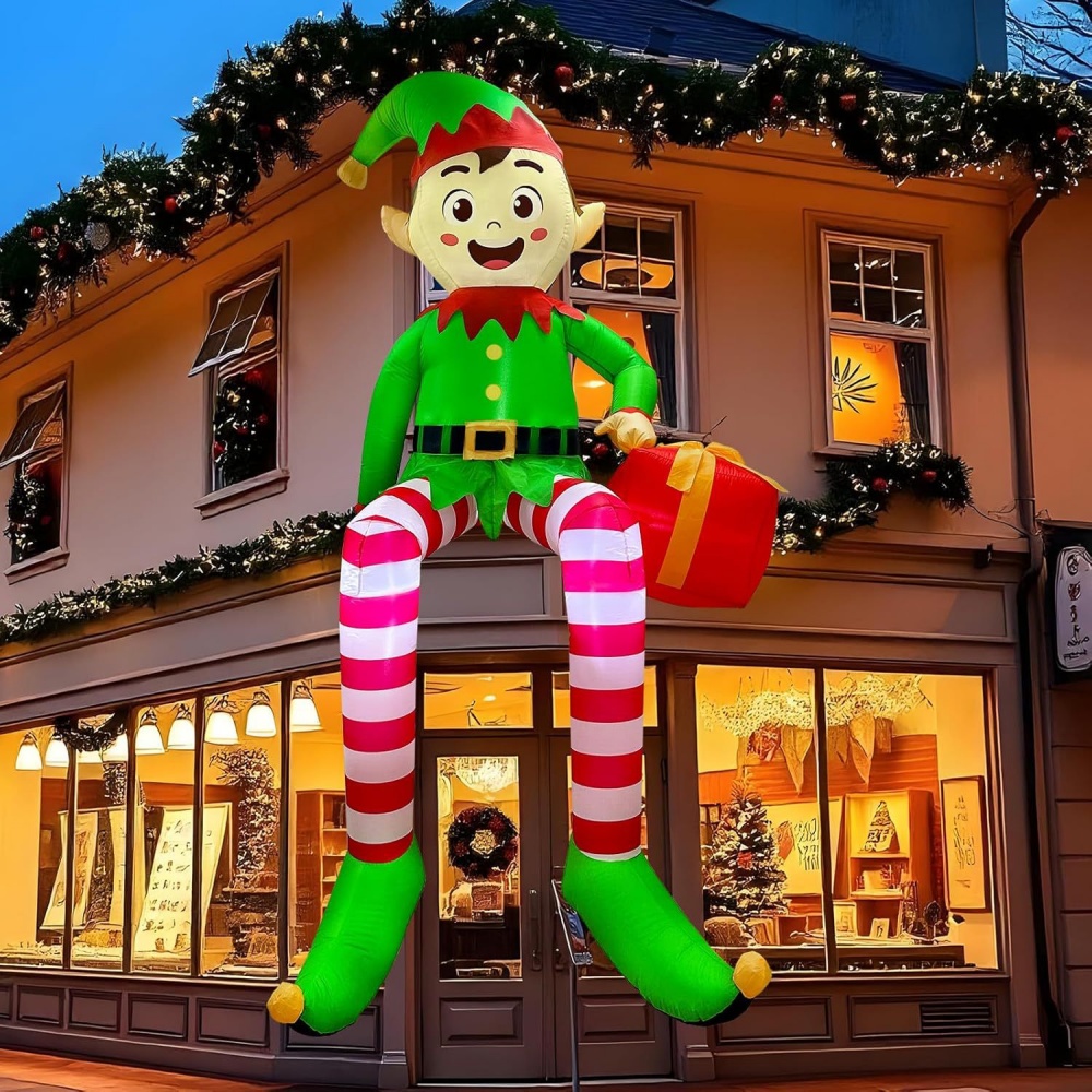 8ft infláveis de natal sentado - Christmas Lights Outdoor avaliação e preço