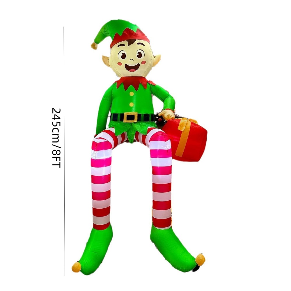 8ft infláveis de natal sentado - Christmas Lights Outdoor avaliação e preço