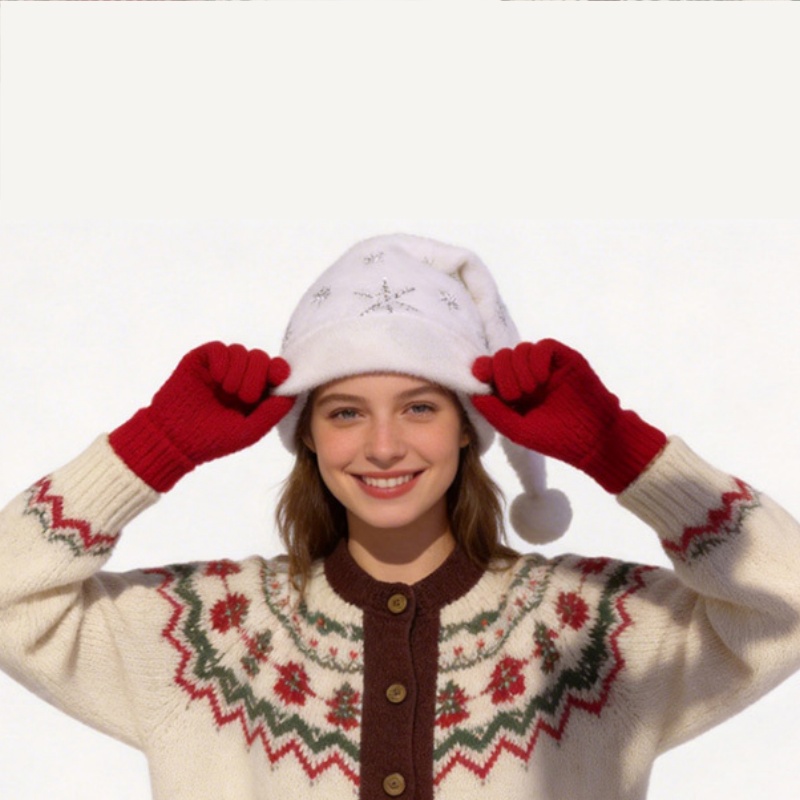 Chapéu de Natal de Pelúcia Bra - Santa Hat Plush avaliação e preço