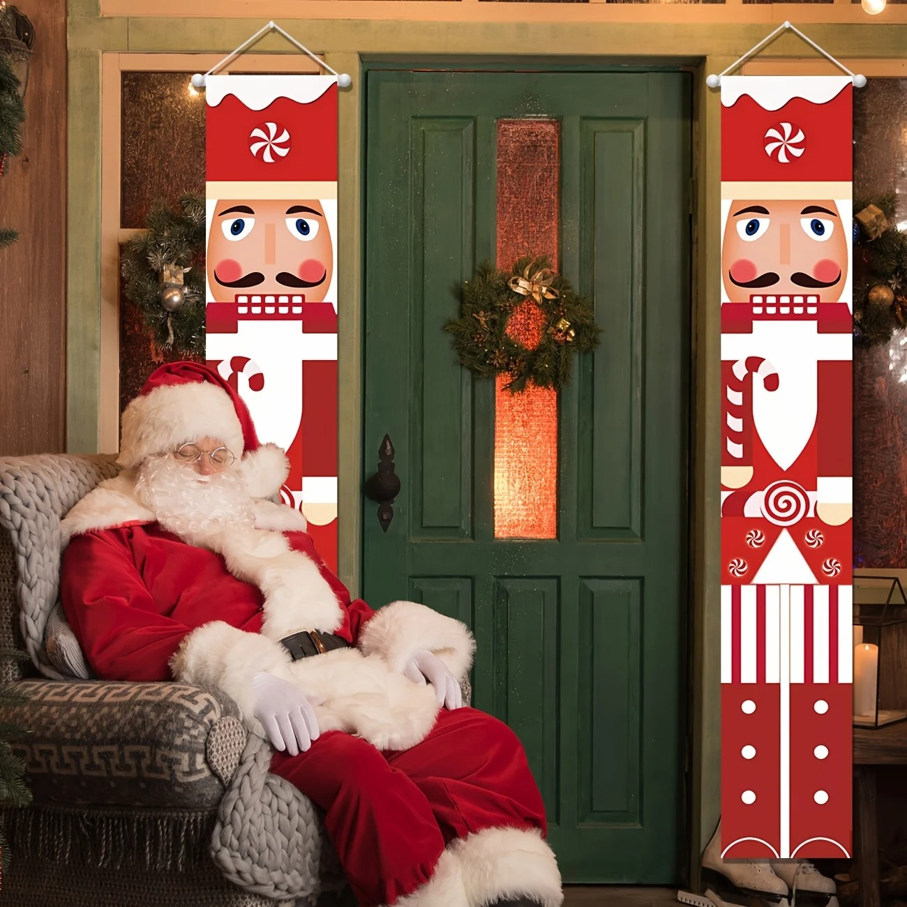 Conjunto de Faixas de Natal co - Nutcracker Figurine avaliação e preço
